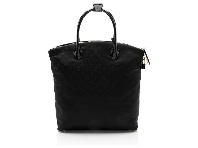 Louis Vuitton Nylon Desire Vertical Lockit MM Satchel Schwarz - Ansicht 3