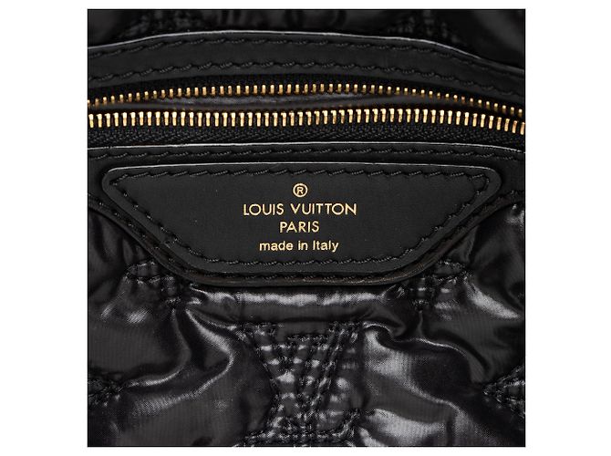 Louis Vuitton Nylon Desire Vertical Lockit MM Satchel Schwarz - Ansicht 8