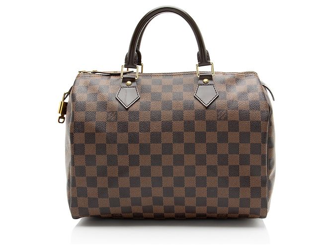 Louis Vuitton Damier Ebene Speedy 30 Tasche Braun - Ansicht 3