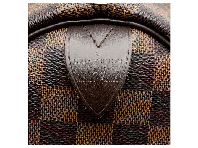 Louis Vuitton Damier Ebene Speedy 30 Tasche Braun - Ansicht 8