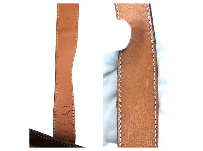 Céline Celine Macadam PVC Leder Schultertasche Braun - Ansicht 6