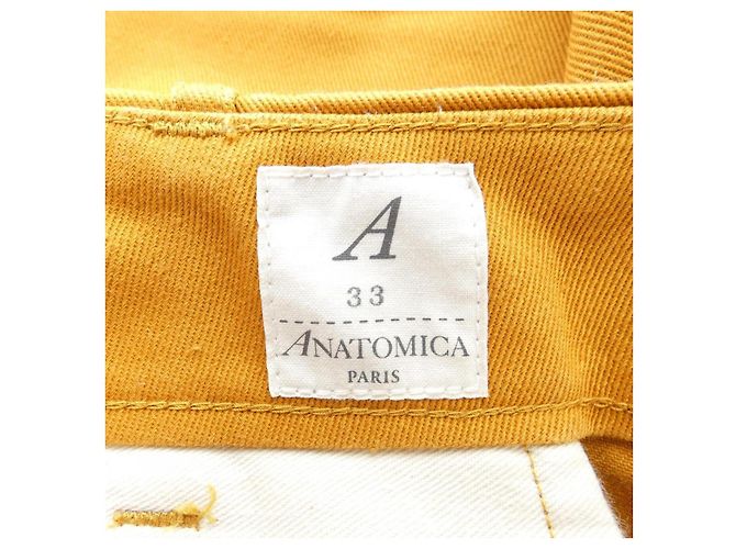 Autre Marque Pantaloni in cotone ANATOMICA Marrone - vista 4