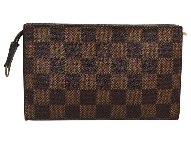 Bucket Pochette con zip Marais in Damier Louis Vuitton Marrone - vista 2