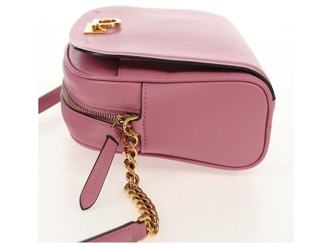 Borsa a Spalla Gancini in Pelle Salvatore Ferragamo Rosa - vista 3