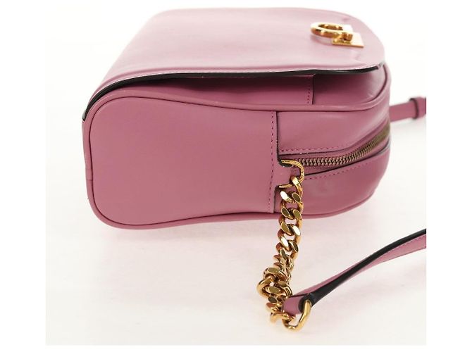 Borsa a Spalla Gancini in Pelle Salvatore Ferragamo Rosa - vista 4