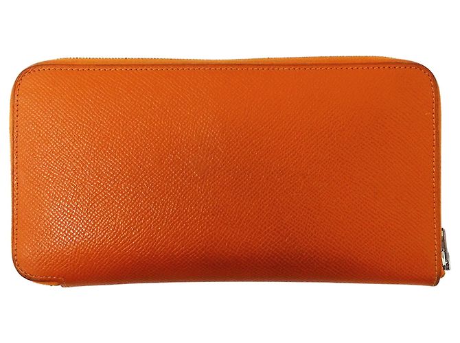Azap Cartera larga de cuero Epsom naranja Hermès - vista 2