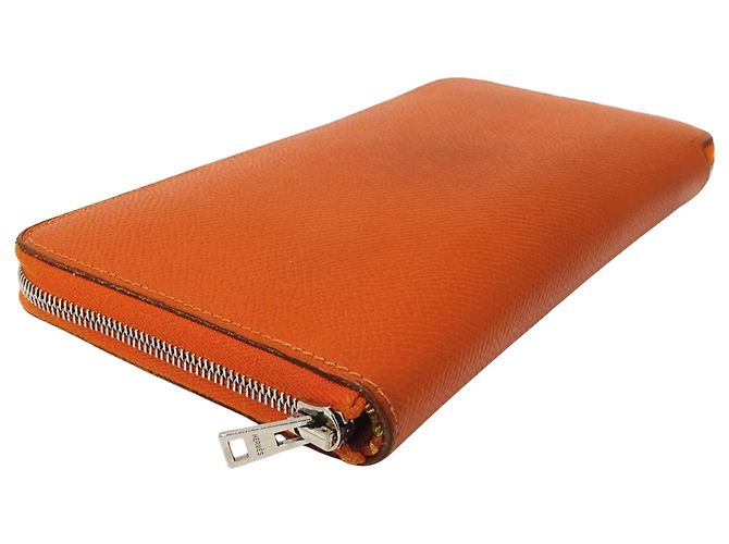 Azap Cartera larga de cuero Epsom naranja Hermès - vista 3