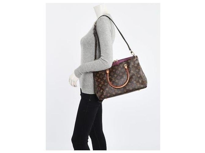 LOUIS VUITTON Borsa Pallas in Tela Monogram Marrone - vista 15