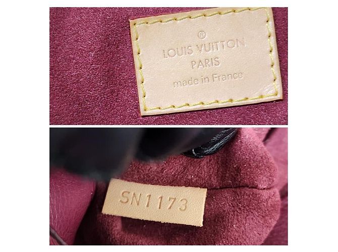 LOUIS VUITTON Borsa Pallas in Tela Monogram Marrone - vista 3