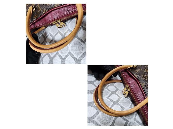 LOUIS VUITTON Borsa Pallas in Tela Monogram Marrone - vista 6