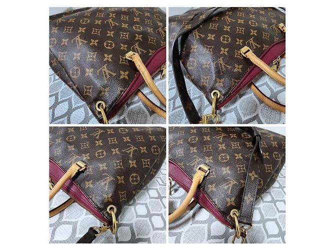LOUIS VUITTON Borsa Pallas in Tela Monogram Marrone - vista 8