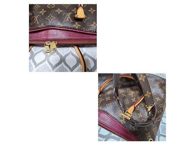 LOUIS VUITTON Borsa Pallas in Tela Monogram Marrone - vista 9