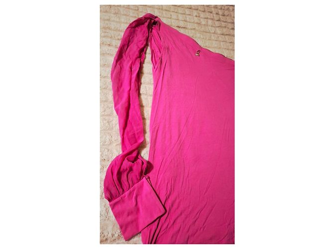 Twin Set Abito monospalla rosa shocking - vista 10