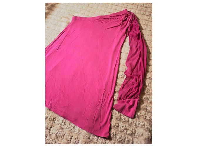 Twin Set Abito monospalla rosa shocking - vista 6