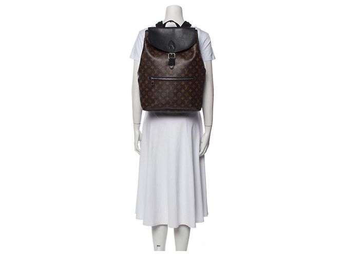 Zaino Palk Monogram Macassar Louis Vuitton Marrone/Nero - vista 13
