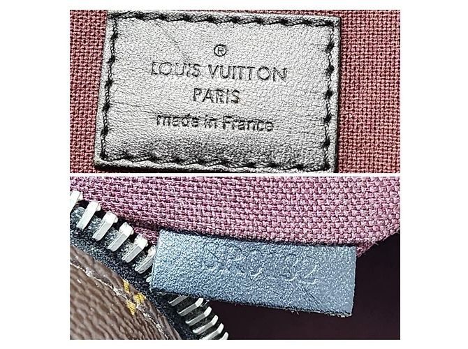Zaino Palk Monogram Macassar Louis Vuitton Marrone/Nero - vista 3