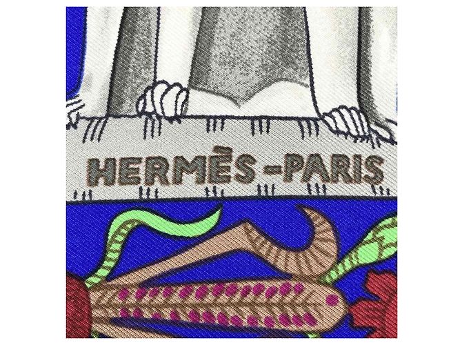 Silk In Hermès HERMES Carré 90 TORANA Sciarpa in Seta Verde - vista 3