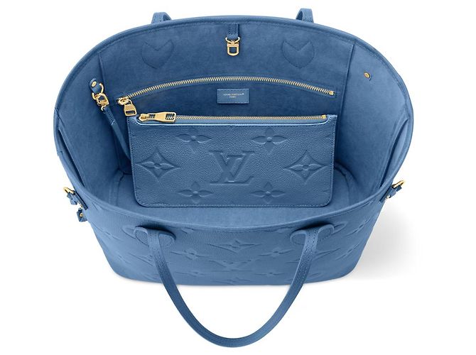 Louis Vuitton LV Neverfull empreinte neu Hellblau - Ansicht 2