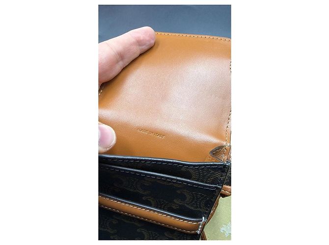 Céline Nuevo soporte para teléfono y gafas Celine Castaño Marrón claro Marrón oscuro - vista 4