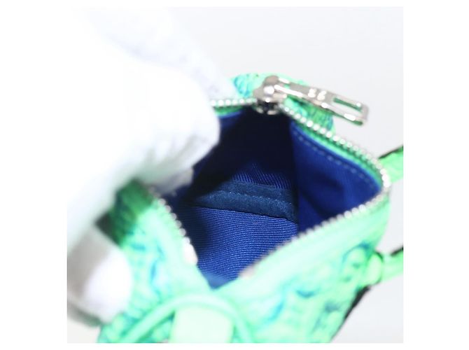 LOUIS VUITTON Portachiavi Mini Keepall Taurillon Illusion MP3284 LV Auth 161455SM Verde - vista 19