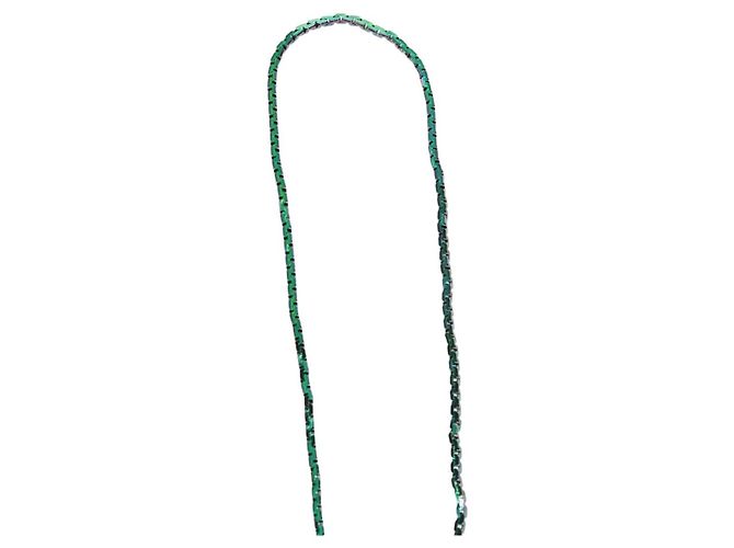 Collana FENDI metallo Blu Verde rosa Auth 165619SAM - vista 5