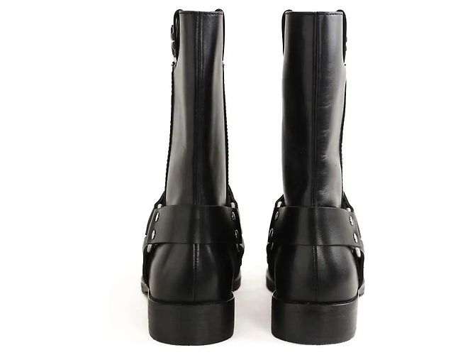 Tory Burch Botas de cuero negro - vista 2