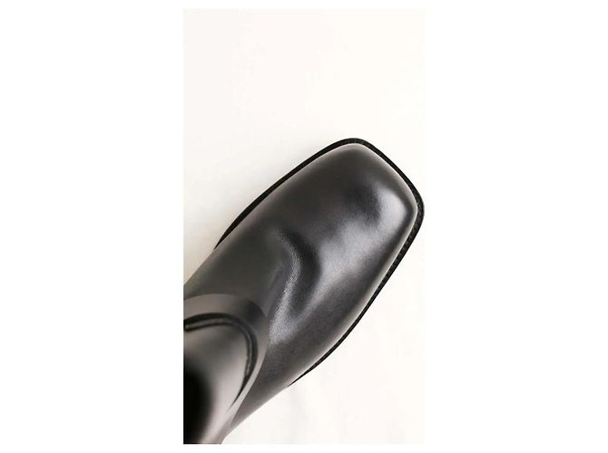 Tory Burch Botas de cuero negro - vista 3