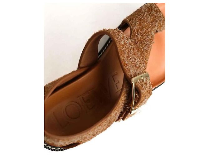 Loewe Sandali in pelle cammello - vista 4