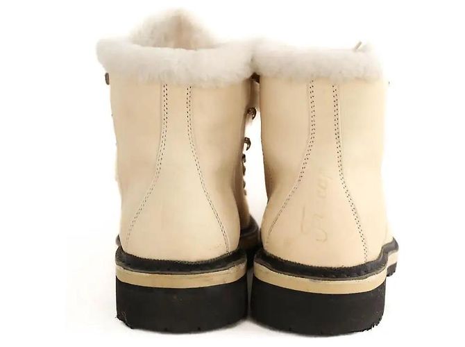 Autre Marque Après-ski in pelle beige - vista 2