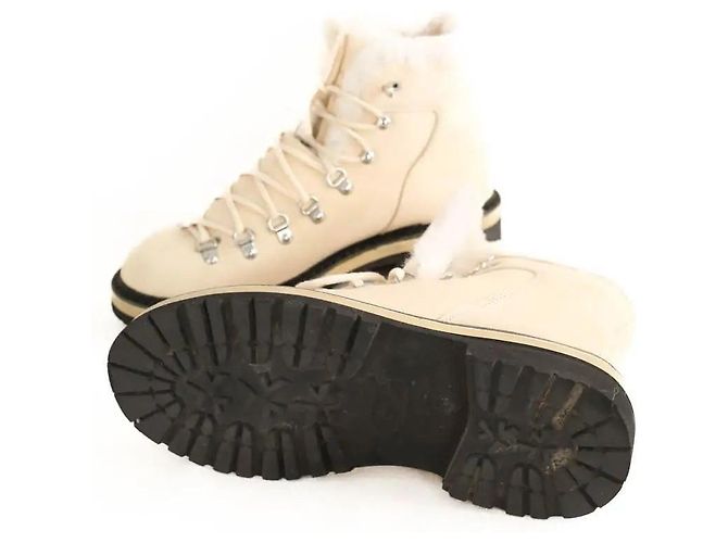 Autre Marque Après-ski in pelle beige - vista 5