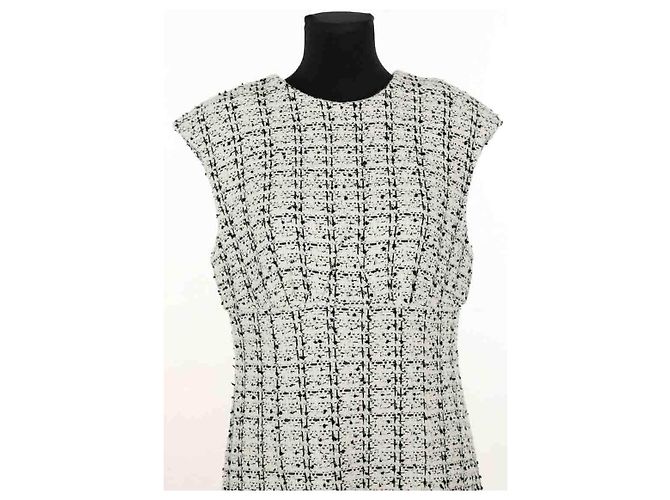 Autre Marque Vestido de algodón blanco - vista 2