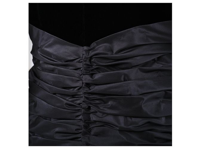 Autre Marque Jeunesse Schwarzes Kleid Schleife Satin - Ansicht 4