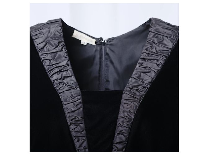 Autre Marque Jeunesse Schwarzes Kleid Schleife Satin - Ansicht 5