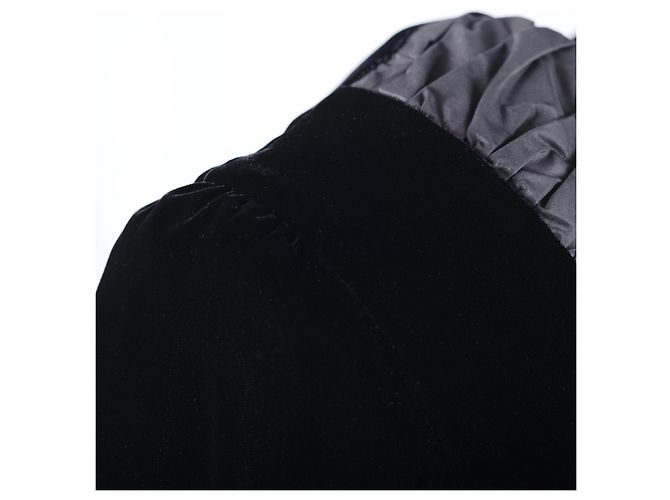 Autre Marque Jeunesse Schwarzes Kleid Schleife Satin - Ansicht 8