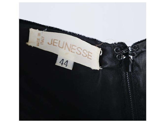 Autre Marque Jeunesse Schwarzes Kleid Schleife Satin - Ansicht 9