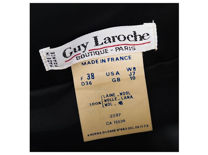 Vintage Kleid Guy Laroche mit schwarzen Flocken - Ansicht 8