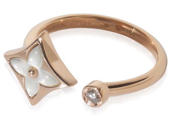 Anello Color Blossom in oro rosa, madreperla e diamanti Louis Vuitton - vista 3