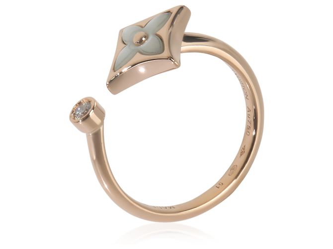 Anello Color Blossom in oro rosa, madreperla e diamanti Louis Vuitton - vista 5