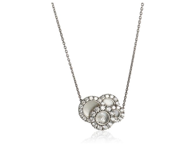 Collar Chopard de oro blanco y diamantes Happy Dreams - vista 3