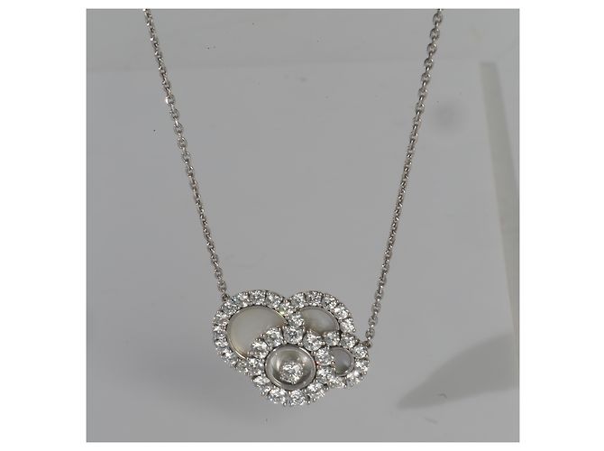 Collar Chopard de oro blanco y diamantes Happy Dreams - vista 6