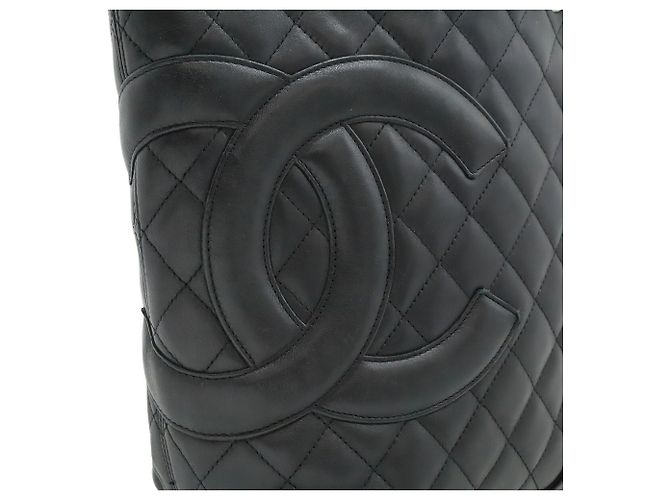 CHANEL Cambon Medium Schultertasche Schwarz - Ansicht 10