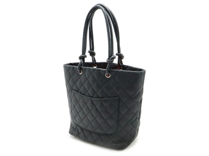 CHANEL Cambon Medium Schultertasche Schwarz - Ansicht 3