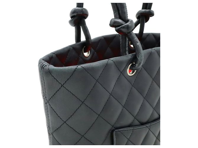 CHANEL Cambon Medium Schultertasche Schwarz - Ansicht 8