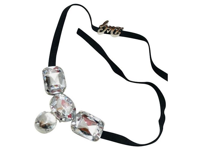 Raffinata parure DOLCE & GABBANA collier orecchini cristalli Argento Multicolore - vista 2