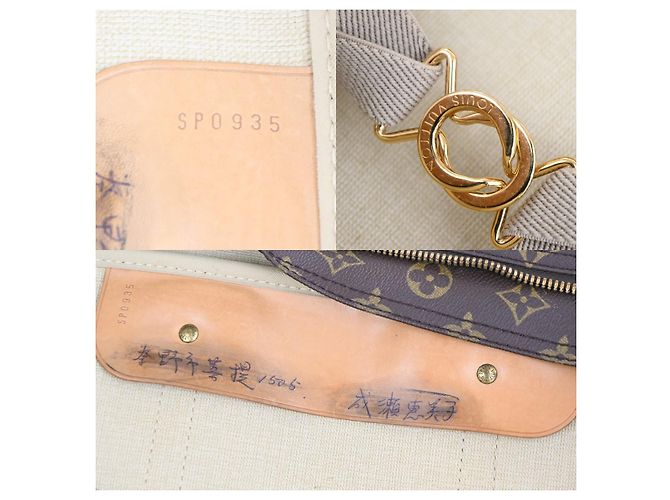 Borsa Sirius Louis Vuitton in tela Monogram 45 Marrone - vista 7