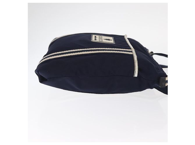 Gucci Vintage GG Coated Canvas Medium Marineblau - Ansicht 3