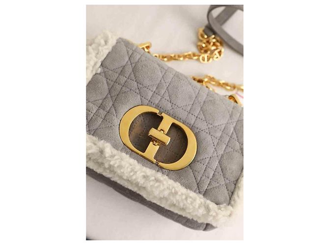 Dior Graue Leder-Schultertasche - Ansicht 6