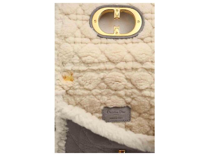 Dior Graue Leder-Schultertasche - Ansicht 7