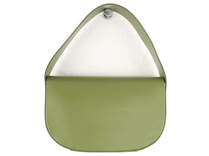Autre Marque Borsa a spalla in pelle verde - vista 2