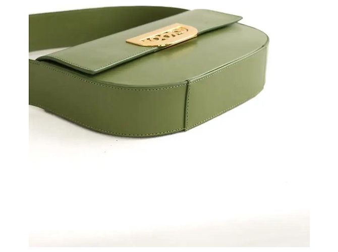 Autre Marque Borsa a spalla in pelle verde - vista 4